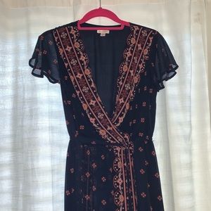 Navy Xhiliration Maxi Dress!